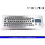 Rugged Stainless Steel Industrial Desktop Keyboard PS/2 Or USB Interface With 65 Keys for sale
