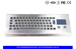 China 64 Keys Industrial Desktop Keyboard , Metal Keyboard With Touchpad supplier