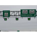 Gantry Mounted Electronic Road Signs , Center Lane Sign With Viewing Angel for sale