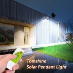 IP65 Solar Powered LED Ground Lights RGB Solar Pendant Light With Remote Control for sale