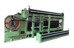 China Double Rack Drive 84x120mm Gabion Box Wire Mesh Netting Machine supplier