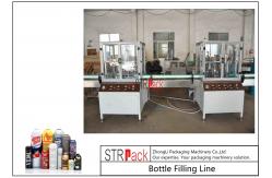 China Energy Saving Aerosol Filling Line With Liquid Filling Machine And Aerosol Crimping Machine  supplier