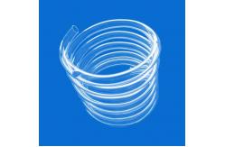 China Customizable Length Clear Fused Quartz Tubing 300mm Spiral supplier