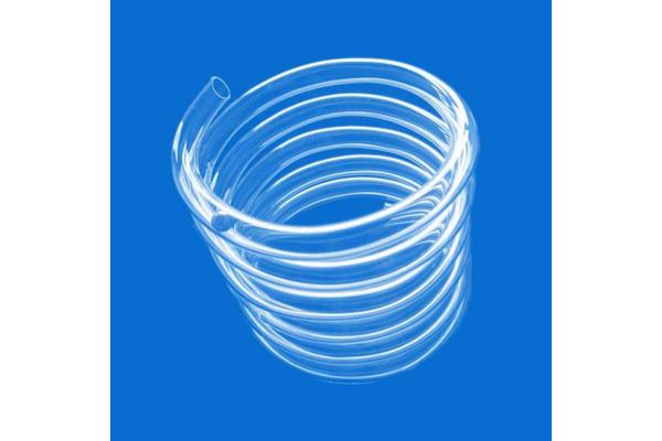Customizable Length Clear Fused Quartz Tubing 300mm Spiral