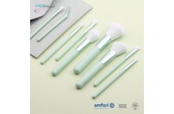 China ISO9001 Plastic Handle 9pcs Makeup Brush Set With Bag supplier
