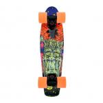 Swell Skateboards Tiki Volcano Black / Black / Orange Cruiser Complete Skateboard - 6 x 22 for sale