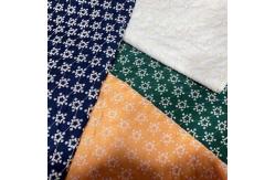 China Circle Hollow Out Cotton Embroidered Fabric Geometric 52'' Width supplier