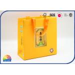 Sturdy Fanny Paper Gift Bag with Gold Stamping Logo Custom Colored Printed for sale