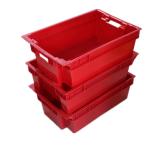 Cheap stacked and nested food grade meat plastic container box