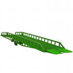 Hydraulic Mobile Dock Ramp With Outriggers , Container Forklift Loading Ramp for sale