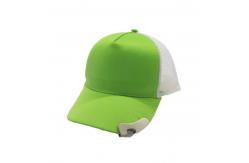 China Foam And Mesh Blank 5 Panel Trucker Cap Bottle Opener Hat Unisex Gender supplier