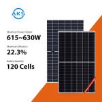 615W 620W Canadian Solar Panel 625W 630W All Black Solar Panel High Efficiency for sale