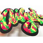 Custom Iridescent Letter Chenille Iron On Patches For Letterman Jackets
