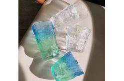 China Free Sample New Manufacturers Selling Transparent Waterfall Pattern Irish Whisky Glass Glacier Glass supplier