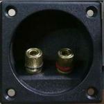 2P Push Speaker Box Terminal Round / Square Panel Mounted Switch Type for sale