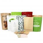 Eco Friendly Customized Logo 100g 250g  Tea Coffee Bag Packaging Bag Recyclable Kraft Paper Stand Up Pouch for sale