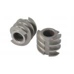 Metal Color Wenger 165 Screw Elements for Pet Food Puffing Machine Customized Size for sale