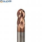 High Precision  Tungsten Carbide Ball Nose End Mill 4 Flute HRC55 Milling Tools for sale