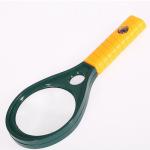 Durable Plastic Handheld Reading Magnifier 3x 8x Home Reading With Compass