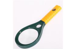 China Durable Plastic Handheld Reading Magnifier 3x 8x Home Reading With Compass supplier