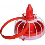 Broiler Poultry Pan Feeding System Round Feed Pans For Chickens