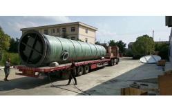 China Integrated Precast Sewage Pump Station Material On FRP With Elevator And Piping supplier