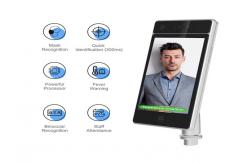 China 10 Inch Facial Recognition Devices , 0.5-1.5m Temperature Measurement Access Control supplier