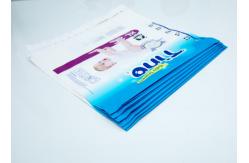 China LDPE Diaper Sanitary Napkin Custom Printed Plastic Bags Packaging ISO with Patch Handle supplier