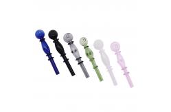 China Borosilicate Alien Shaped Colored Glass Hookah Pipe supplier