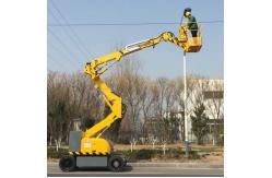 China Folding Arm Self Propelled Lifting Platform Electric Towable Boom Lift supplier