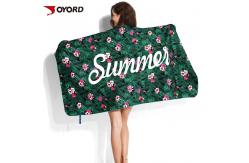 China Bath Sublimated Beach Towels Shrink Resistant Portable Overlock Durable supplier