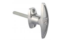 China Doorhardware T Handle Garage Door Lock Bright Chrome Plated ROHS Certificate supplier