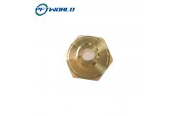 China Brass precision parts custom processing hexagonal nuts supplier