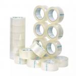 No Bubble Box Sealing Carton Bopp Sealing Tape Transparent Clear Adhesive Tape With Logo for sale