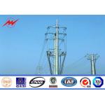 33kv Transmission Line Galvanized Steel Steel Utility Pole Electric Telescoping Pole for sale