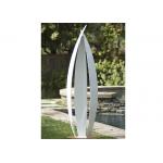 Garden Art Decoration Modern Stainless Steel Sculpture White Painted Finish for sale