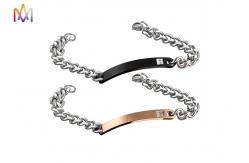 China ODM Curb Cuban Link Chain Personalised Mens Engraved Bracelets supplier