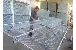 China Galvanized 6ft*12ft Chain Link Temporary Fencing Removable Temp Chain Link Fence supplier