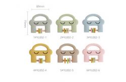 China Eco Friendly Silicone Baby Toys Rattle Rabbit Shape For Toddler supplier