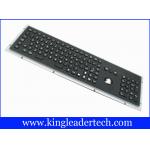103 Keys Black Metal Keyboard With Trackball Panel Mount Stainless Steel for sale