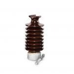 Porcelain LP Voltage Power Pole Insulators Brown Station Post Insulator for sale