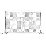 6ft × 12ft Chain Link Temporary Fence Panel Garden Galvanized