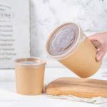 Food Grade Paper Soup Container With Lid Soup Bowl Soup Packaging