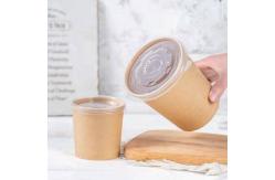 China Food Grade Paper Soup Container With Lid Soup Bowl Soup Packaging supplier