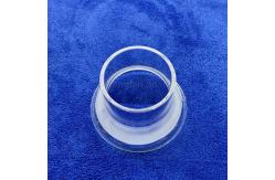 China Professional Custom Quartz Flanged Pipe High Temperature High Purity supplier