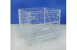 China High Strength Industrial Wire Container 72KG Wire Mesh Pallet Cages supplier