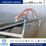 Customization Highway Steel Tied Arch Bridge With Variable Height for sale