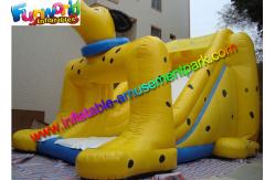China Water Proof Inflatable Dry Slide Yellow Funny Dog Slide For Children supplier