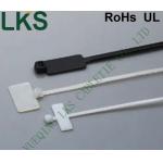 Customized Length Clear Cable Ties Fire Resistant UL Certificated With Blank Tag for sale