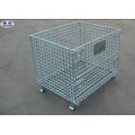 Metal Steel Wire Pallet Cages Turnover / Storage / Recycling For Goods for sale